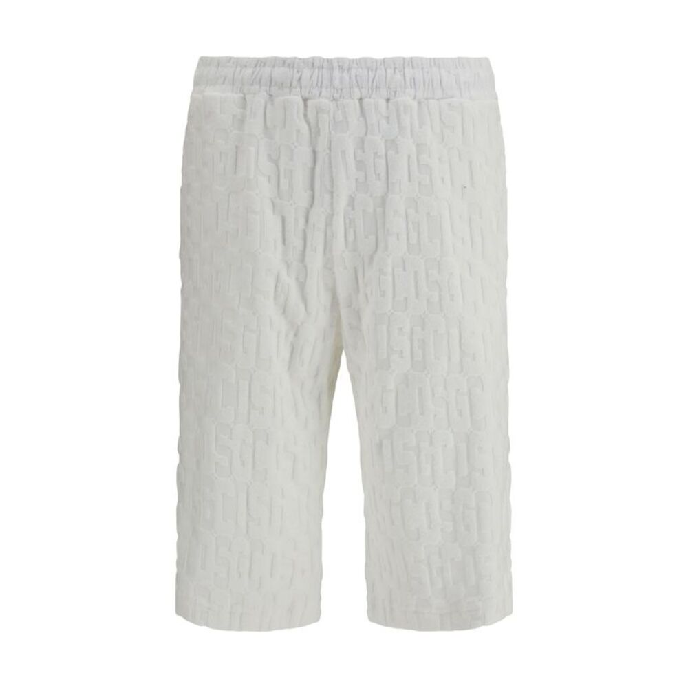 Gcds Men Shorts With All-Over Monogram